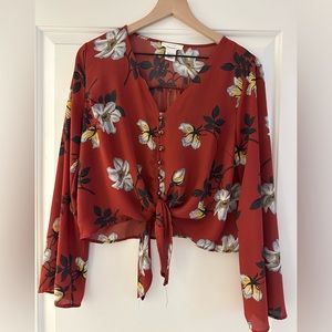 Floral print blouse